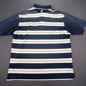 Footjoy Performance Classic Stripped Back Golf Polo Shirt- Men's XXL